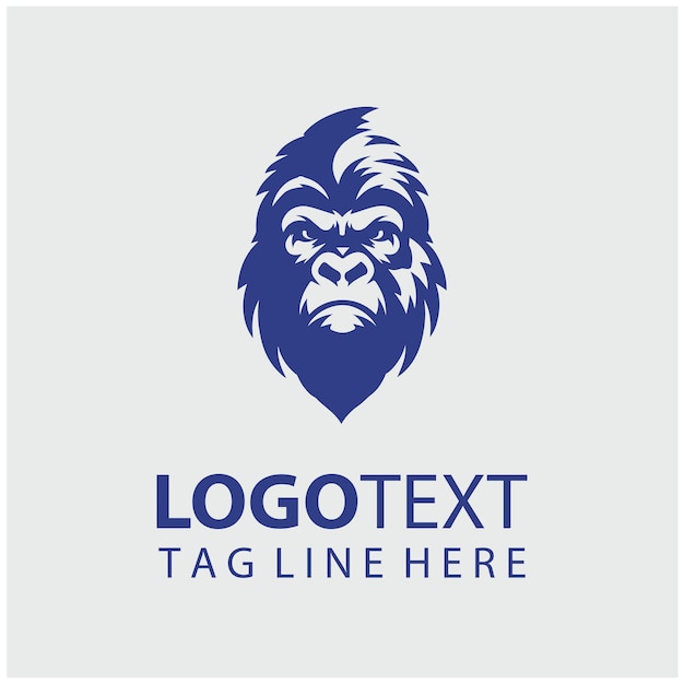 Ilustraciones vectoriales del logotipo del gorila