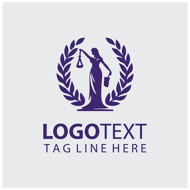 Ilustraciones vectoriales del logotipo de la Justicia de las Mujeres