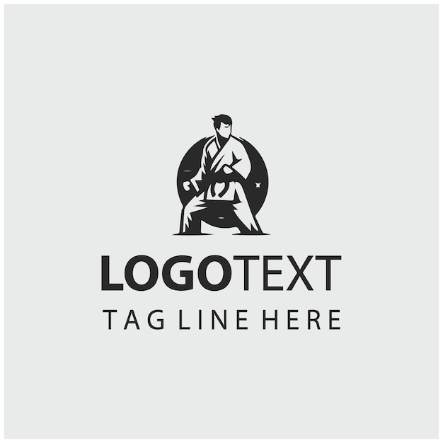 Ilustraciones vectoriales del logotipo de Karate