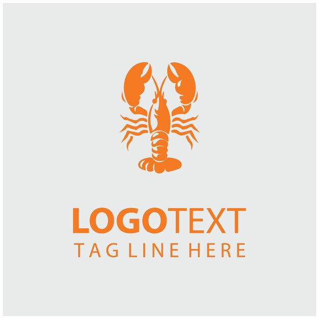 Ilustraciones vectoriales del logotipo de la langosta