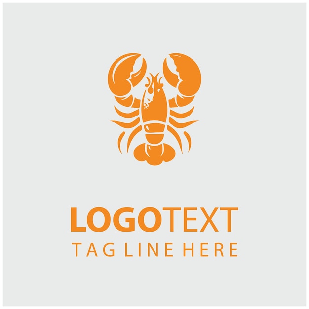 Ilustraciones vectoriales del logotipo de la langosta