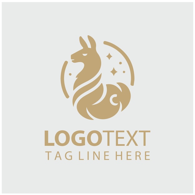 Ilustraciones vectoriales del logotipo de Llama