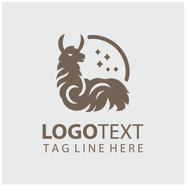 Ilustraciones vectoriales del logotipo de Llama