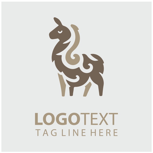 Ilustraciones vectoriales del logotipo de Llama