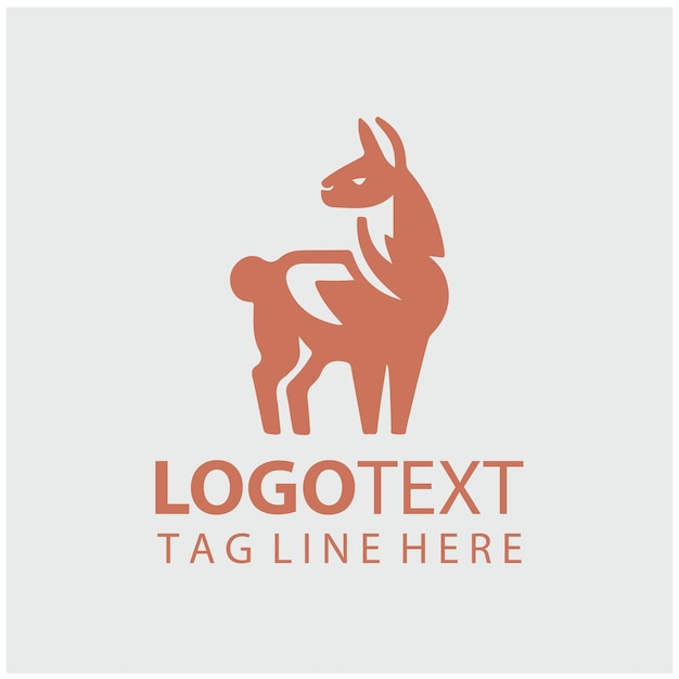 Ilustraciones vectoriales del logotipo de Llama