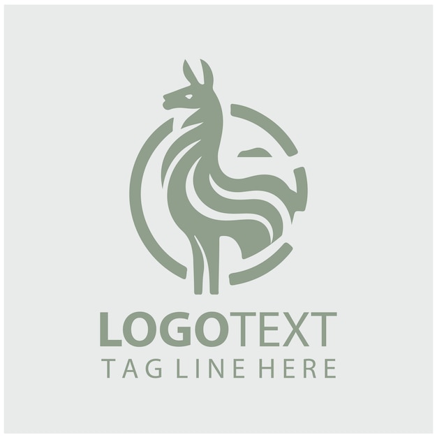 Ilustraciones vectoriales del logotipo de Llama