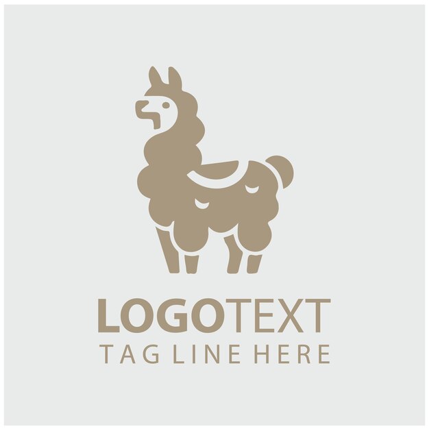 Ilustraciones vectoriales del logotipo de Llama