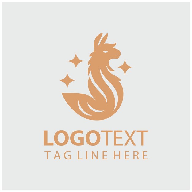 Ilustraciones vectoriales del logotipo de Llama