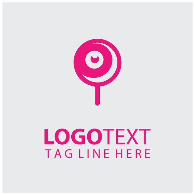 Ilustraciones vectoriales del logotipo de Lollipop Candy