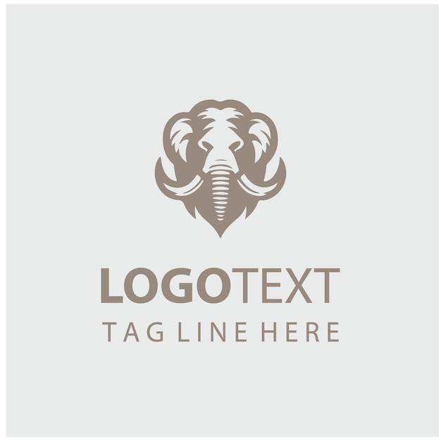 Ilustraciones vectoriales del logotipo del mamut