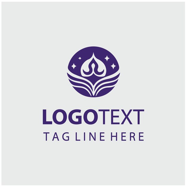 Ilustraciones vectoriales del logotipo de la meditación