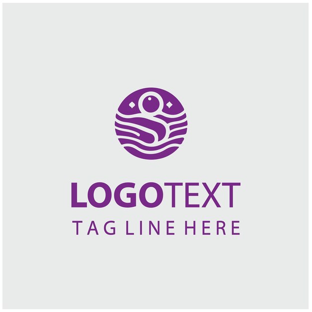 Ilustraciones vectoriales del logotipo de la meditación