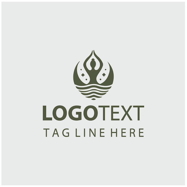 Ilustraciones vectoriales del logotipo de la meditación