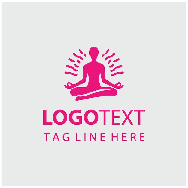 Ilustraciones vectoriales del logotipo de la meditación