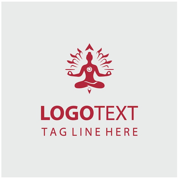Ilustraciones vectoriales del logotipo de la meditación