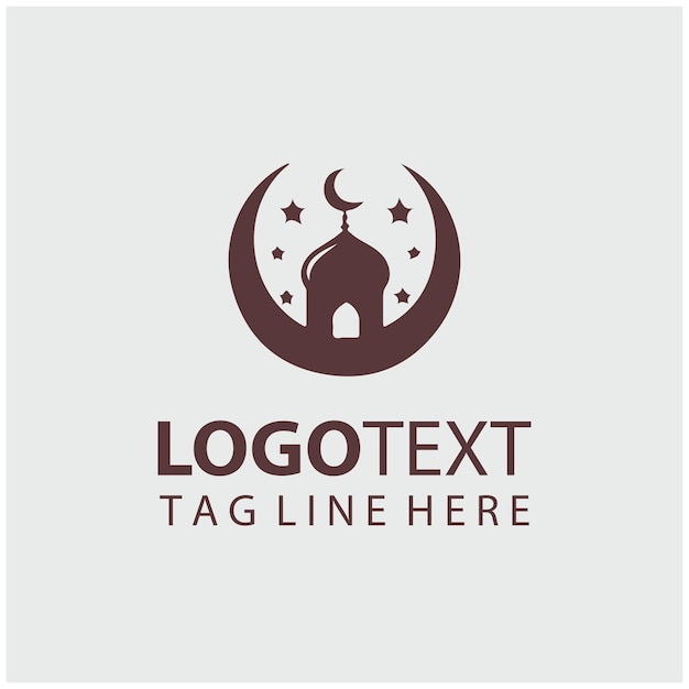 Ilustraciones vectoriales del logotipo de la mezquita