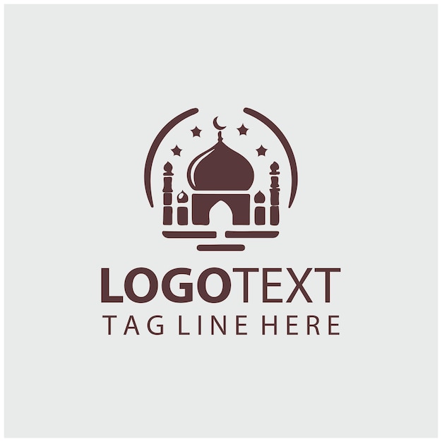 Ilustraciones vectoriales del logotipo de la mezquita
