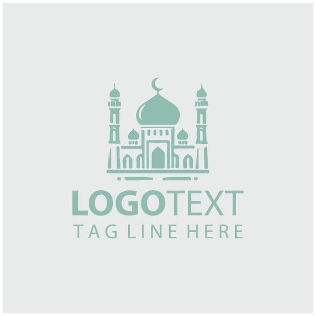 Ilustraciones vectoriales del logotipo de la mezquita