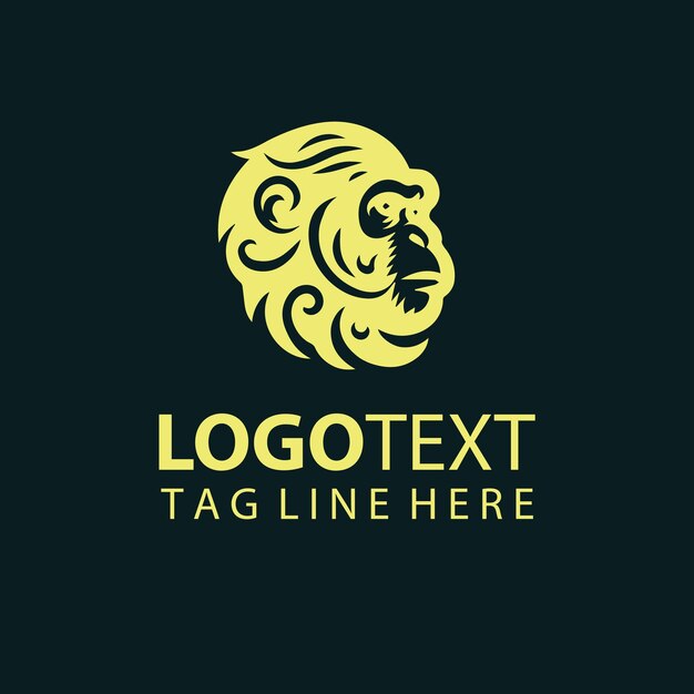 Ilustraciones vectoriales del logotipo del mono