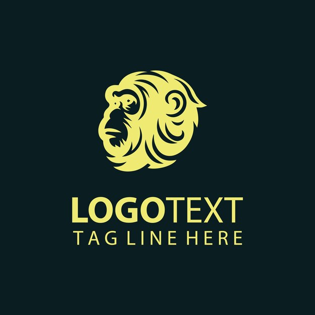 Ilustraciones vectoriales del logotipo del mono