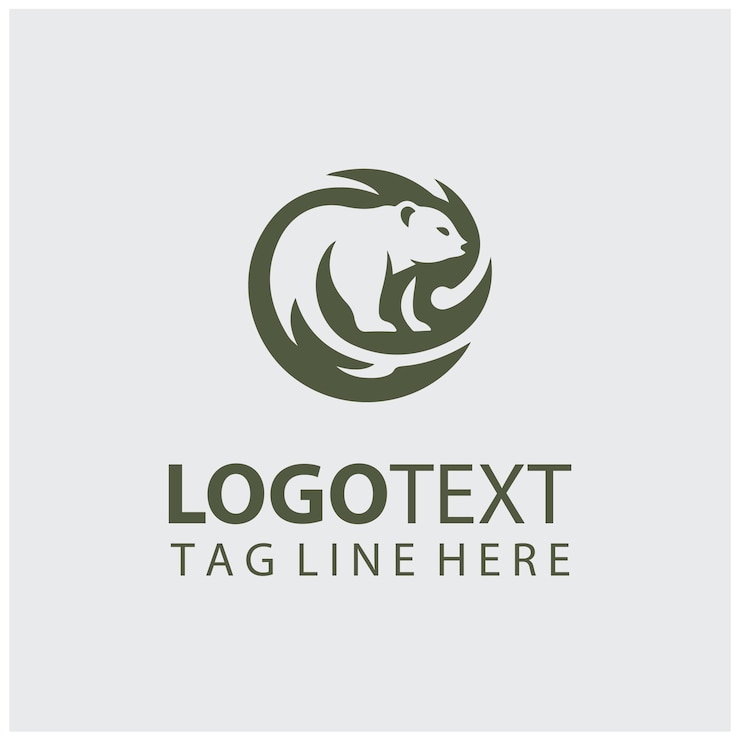 Vector ilustraciones vectoriales del logotipo del oso polar