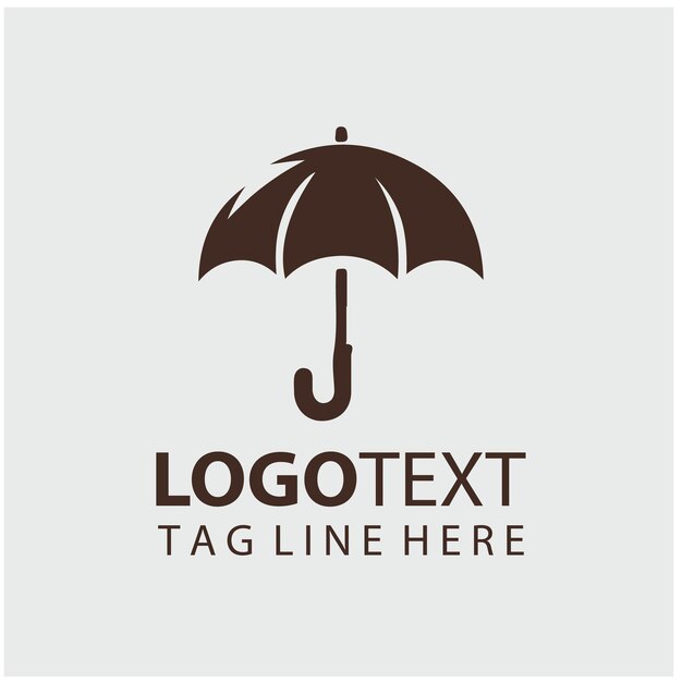 Ilustraciones vectoriales del logotipo del paraguas