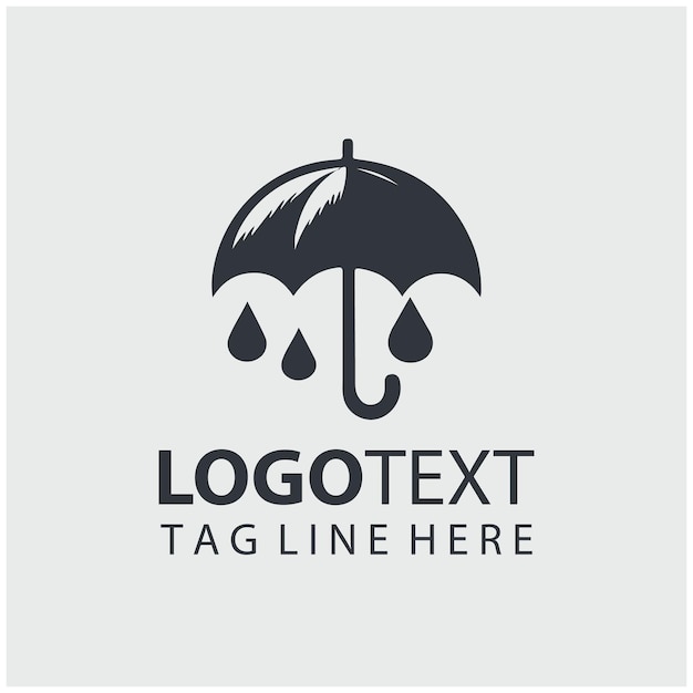 Ilustraciones vectoriales del logotipo del paraguas