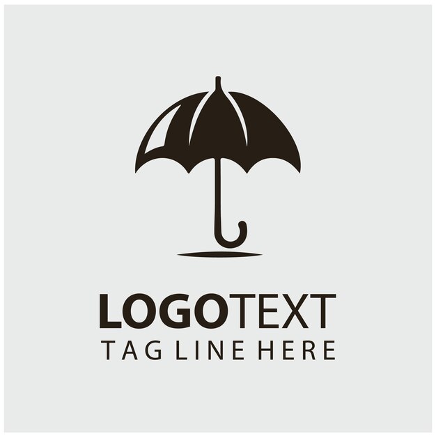 Ilustraciones vectoriales del logotipo del paraguas