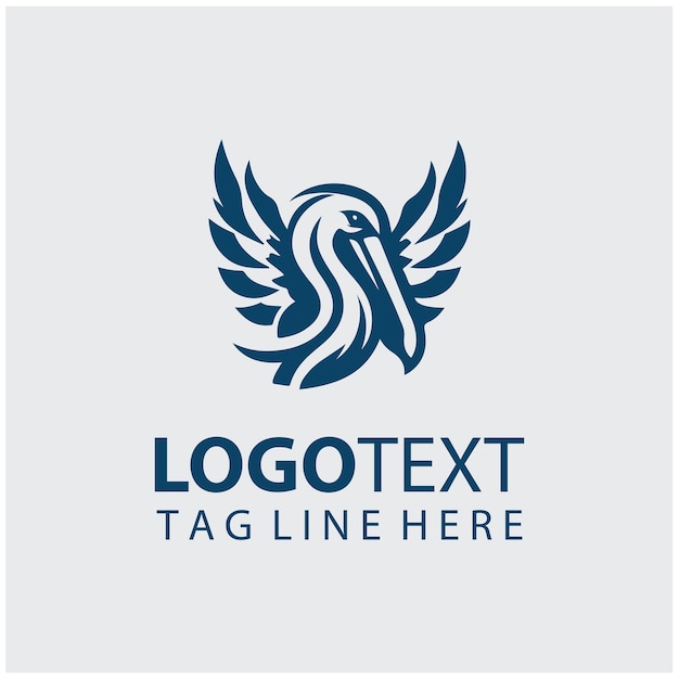 Ilustraciones vectoriales del logotipo del pelícano