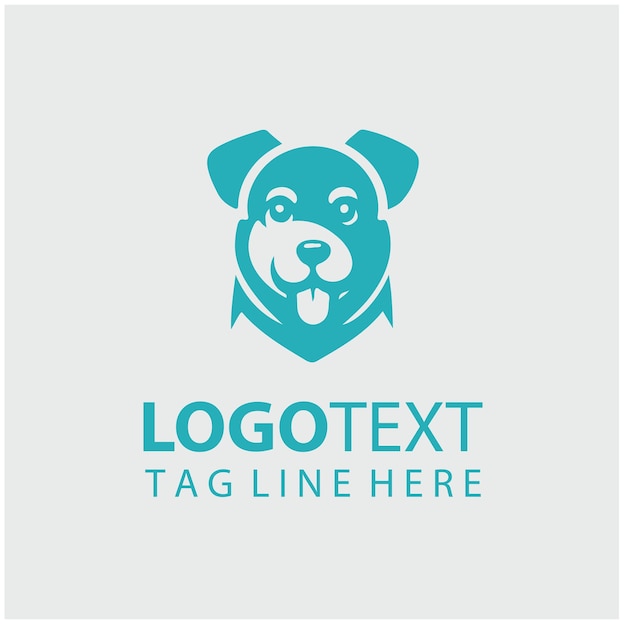 Ilustraciones vectoriales del logotipo del perro