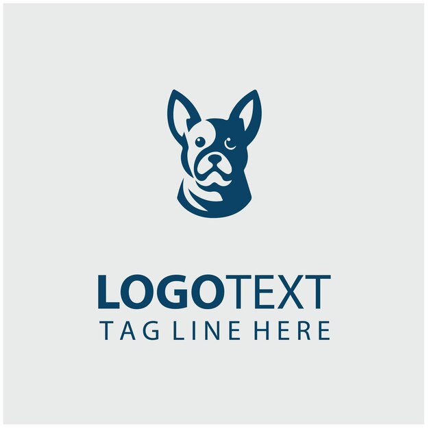 Ilustraciones vectoriales del logotipo del perro
