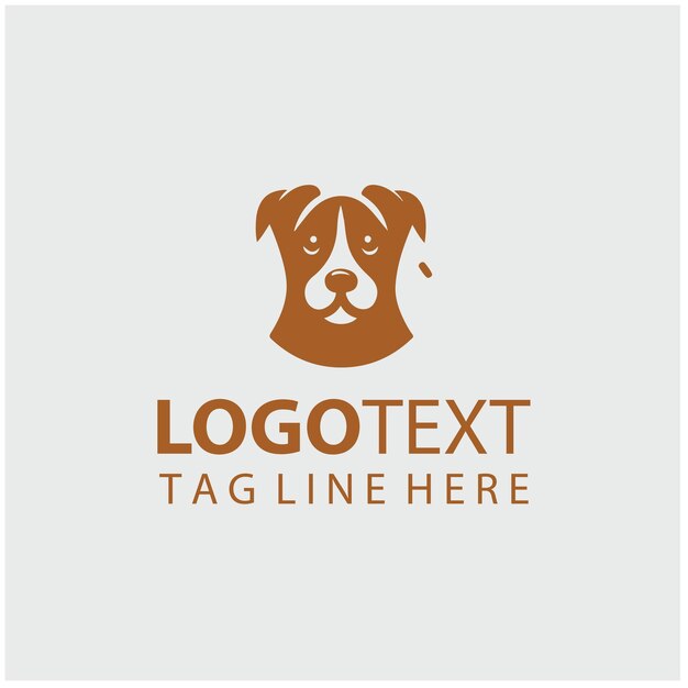 Ilustraciones vectoriales del logotipo del perro