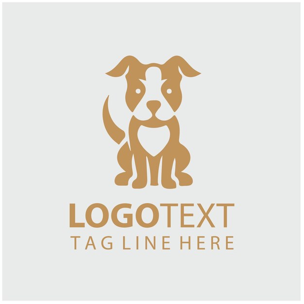 Ilustraciones vectoriales del logotipo del perro