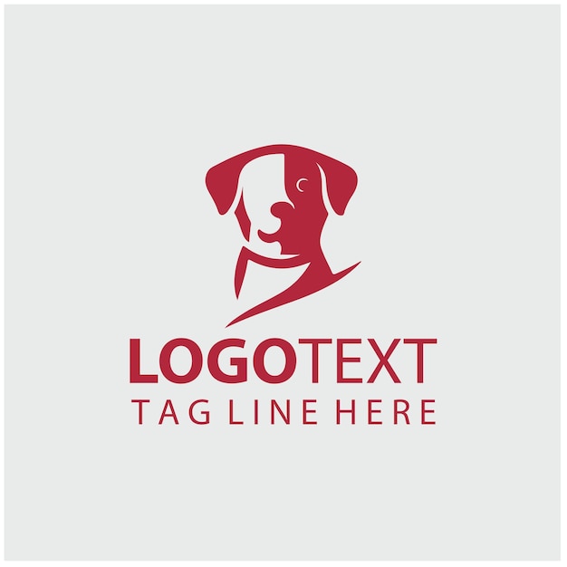 Ilustraciones vectoriales del logotipo del perro