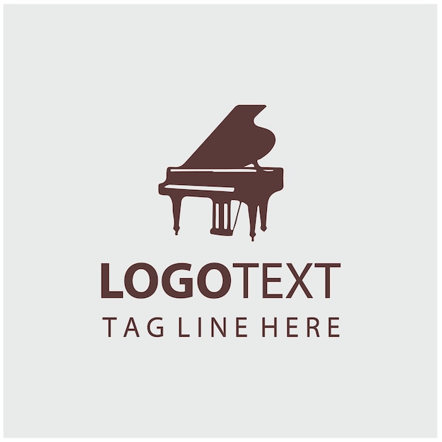 Ilustraciones vectoriales del logotipo del piano