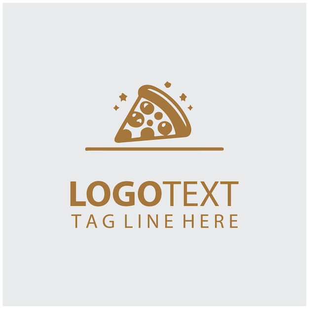 Ilustraciones vectoriales del logotipo de la pizza