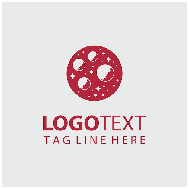 Ilustraciones vectoriales del logotipo de los planetas
