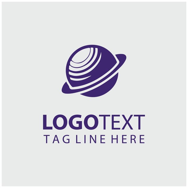 Ilustraciones vectoriales del logotipo de los planetas