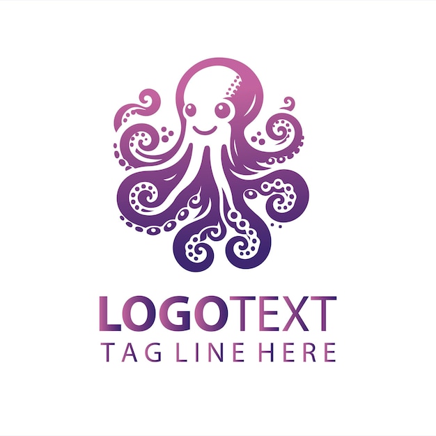 Ilustraciones vectoriales del logotipo del pulpo
