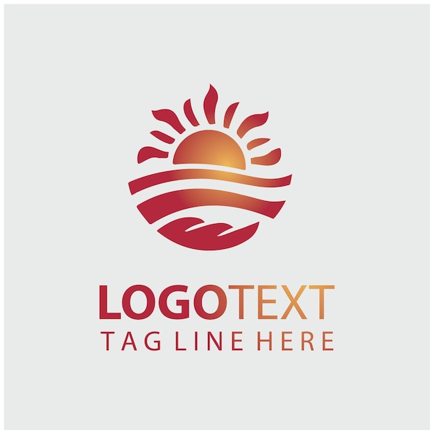 Ilustraciones vectoriales del logotipo del sol