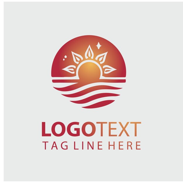 Ilustraciones vectoriales del logotipo del sol