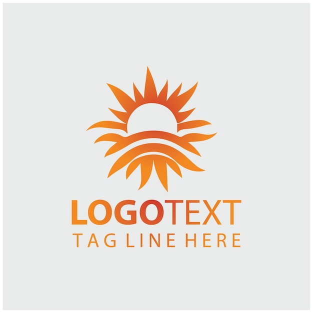 Ilustraciones vectoriales del logotipo del sol