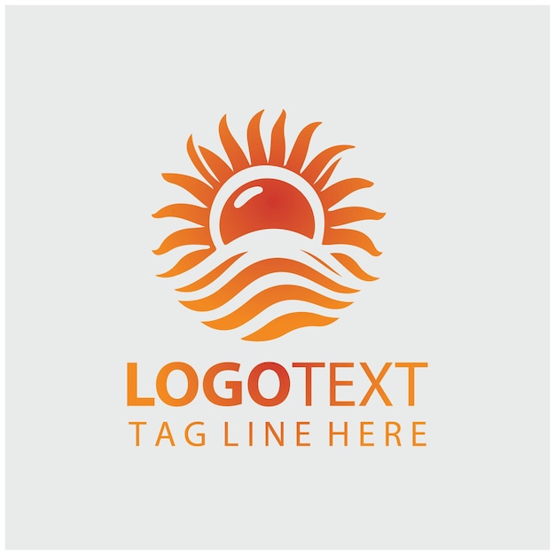 Ilustraciones vectoriales del logotipo del sol