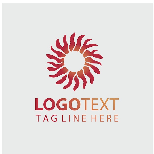 Ilustraciones vectoriales del logotipo del sol