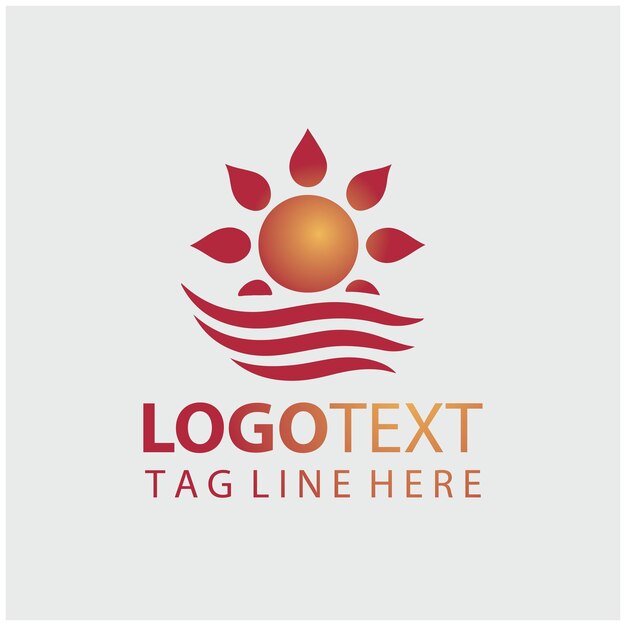 Ilustraciones vectoriales del logotipo del sol