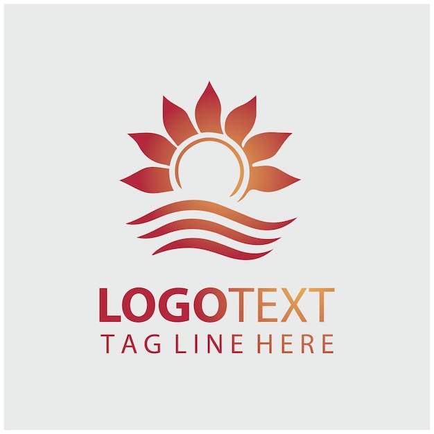 Ilustraciones vectoriales del logotipo del sol