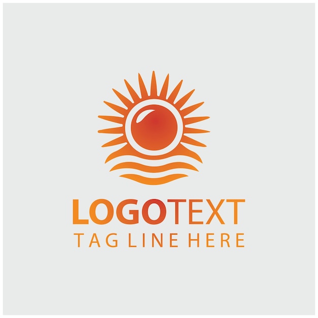 Ilustraciones vectoriales del logotipo del sol