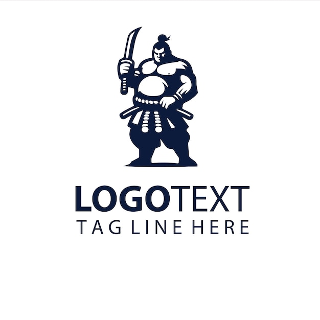 Ilustraciones vectoriales del logotipo de Sumo Warrior