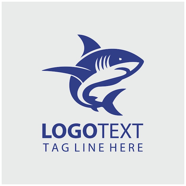 Ilustraciones vectoriales del logotipo del tiburón