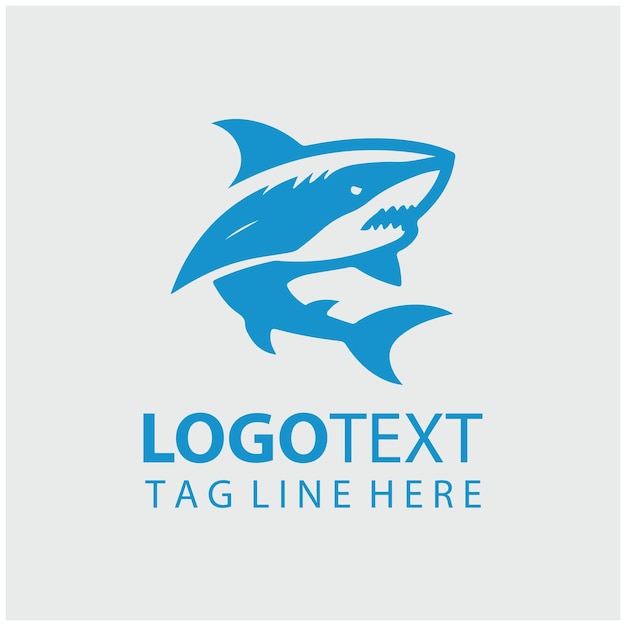 Ilustraciones vectoriales del logotipo del tiburón